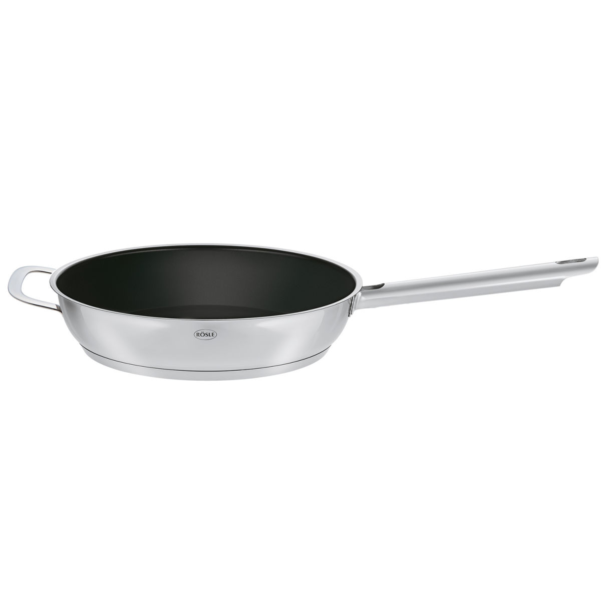 RÖSLE Bratpfanne ELEGANCE 0.004 l, 60x33.5x8.5 cm (LxBxH); schwarz/silber; rund