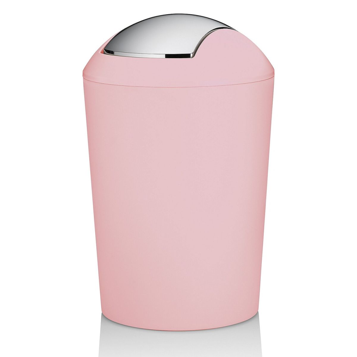Pattumiera con coperchio a ribalta Marta in plastica kela; 1700 ml, 15x21 cm (ØxH); rosa