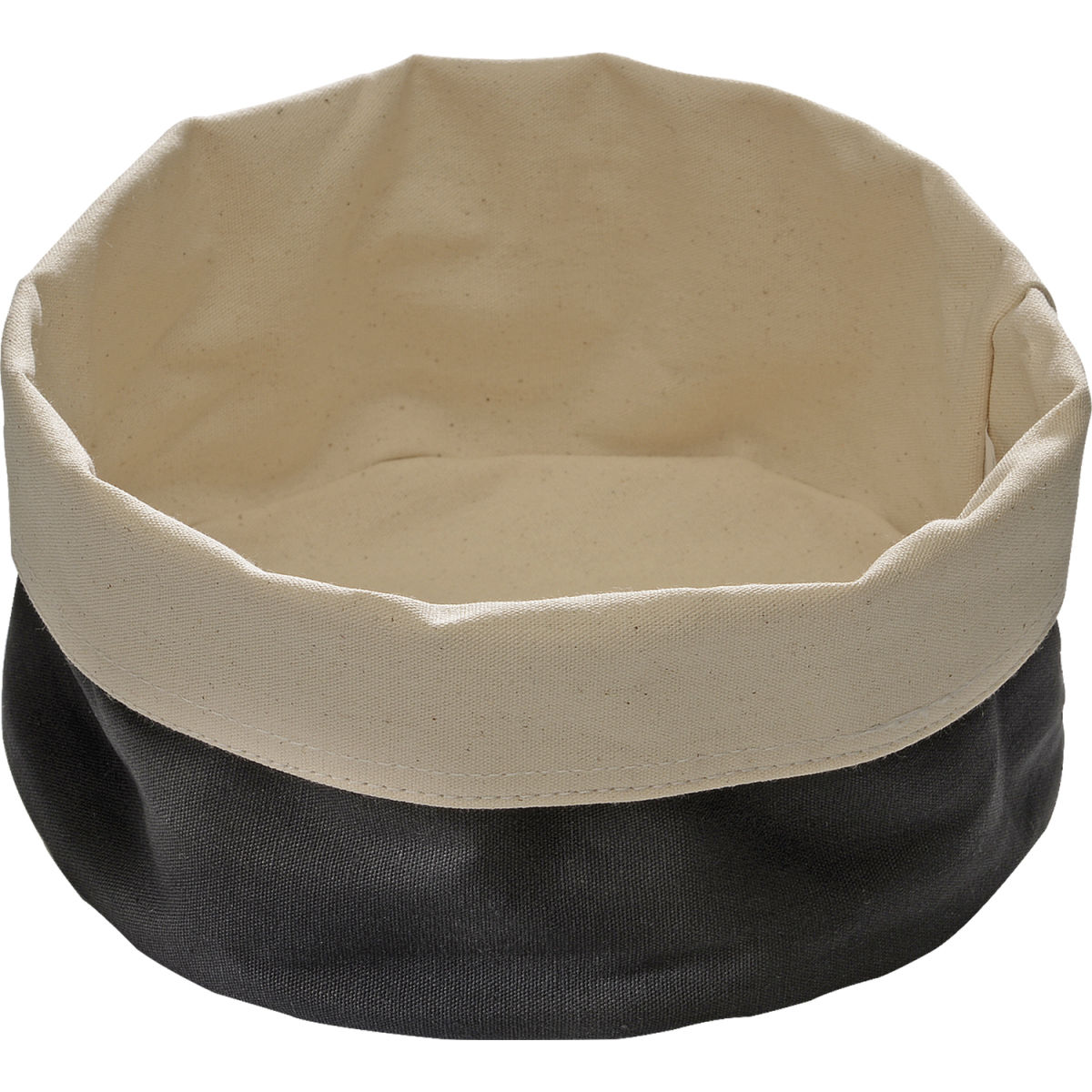 APS Broodzak, 100% katoen; 17x8 cm (&Oslash;xH); zwart; rond