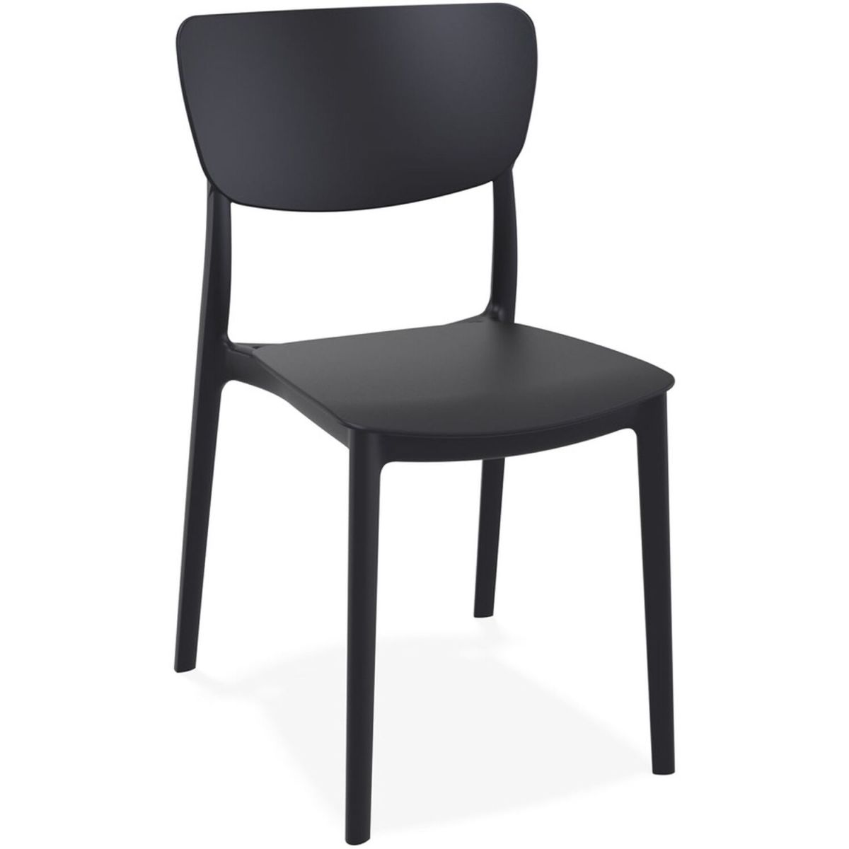 Légia Stuhl OMA 45x53x82 cm (BxTxH); Sitz schwarz, Gestell schwarz