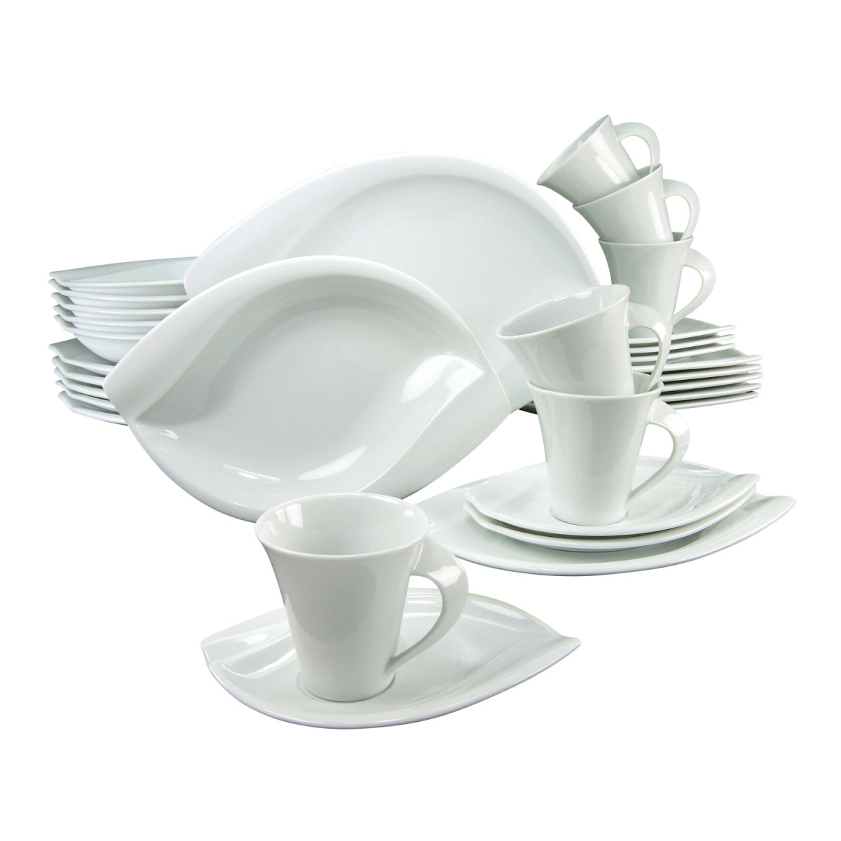 CreaTable Acacia - Kombiservice 30-tlg weiß