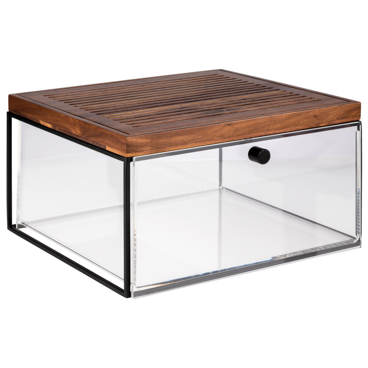 APS Schubladen-Set 35.4x32.5x20 cm (LxBxH); braun/transparent; rechteckig