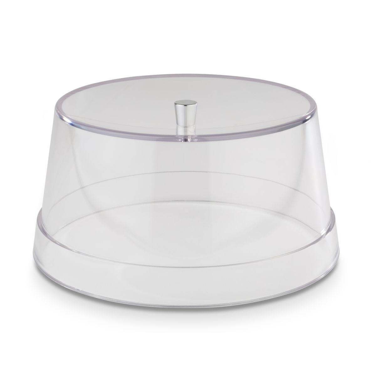 APS Frischhalte-Haube, Kunststoff (SAN), Griff Edelstahl; 20.5x20.5x20.5x10 cm (LxBxØxH); transparent; rund