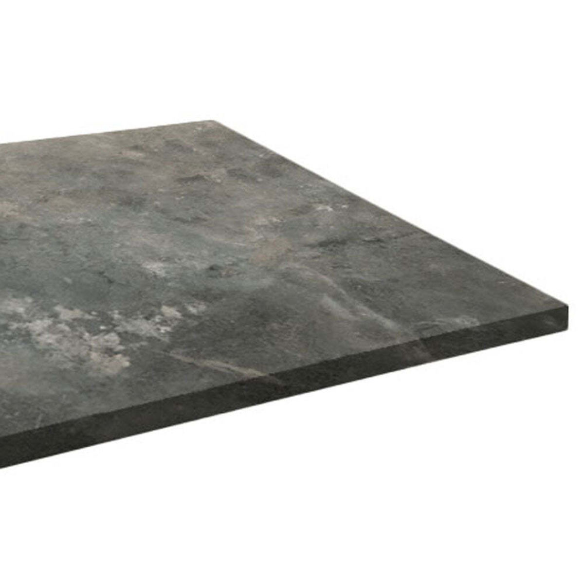 Piano tavolo rettangolare, laminato marmo RestooTab; 160x80 cm (LxL); grigio/blu; rettangolare