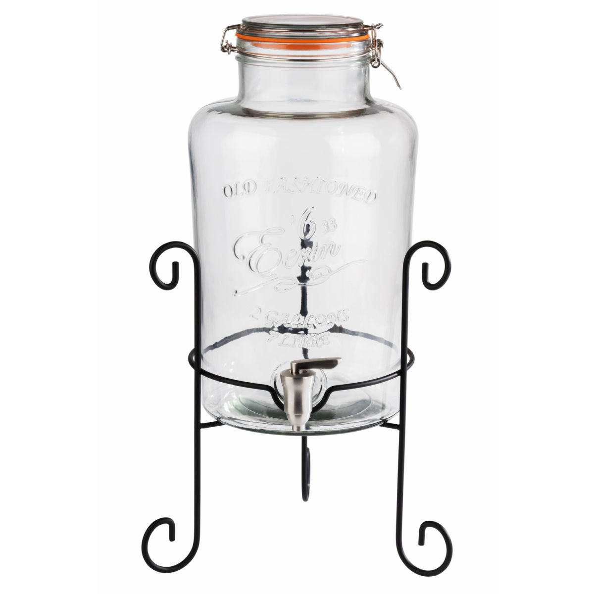 APS Getränkespender OLD FASHIONED, Glas/Metall; 7000 ml, 27x27x27x50.5 cm (LxBxØxH); schwarz