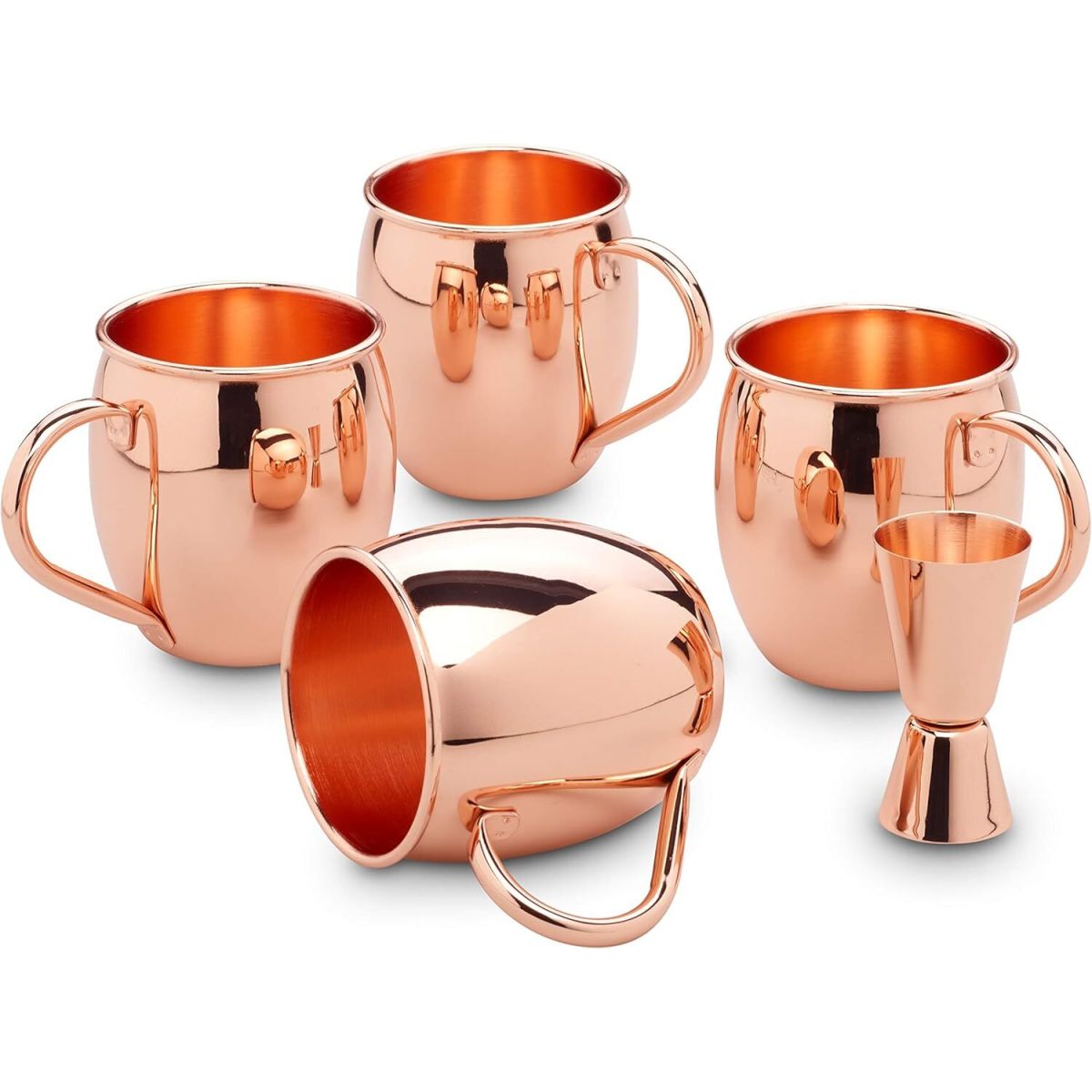 ECHTWERK Kupferbecher-Set 5-tlg 500 ml, 10x14 cm (ØxH); kupfer