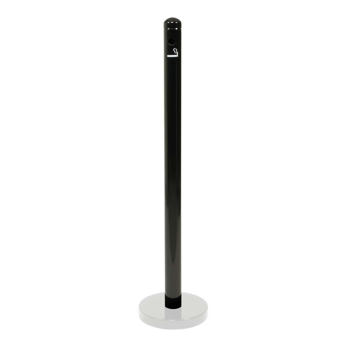 Posacenere da terra 100x6x6 cm Nero Securit; 6x100x1.15 cm (LxHxP); nero