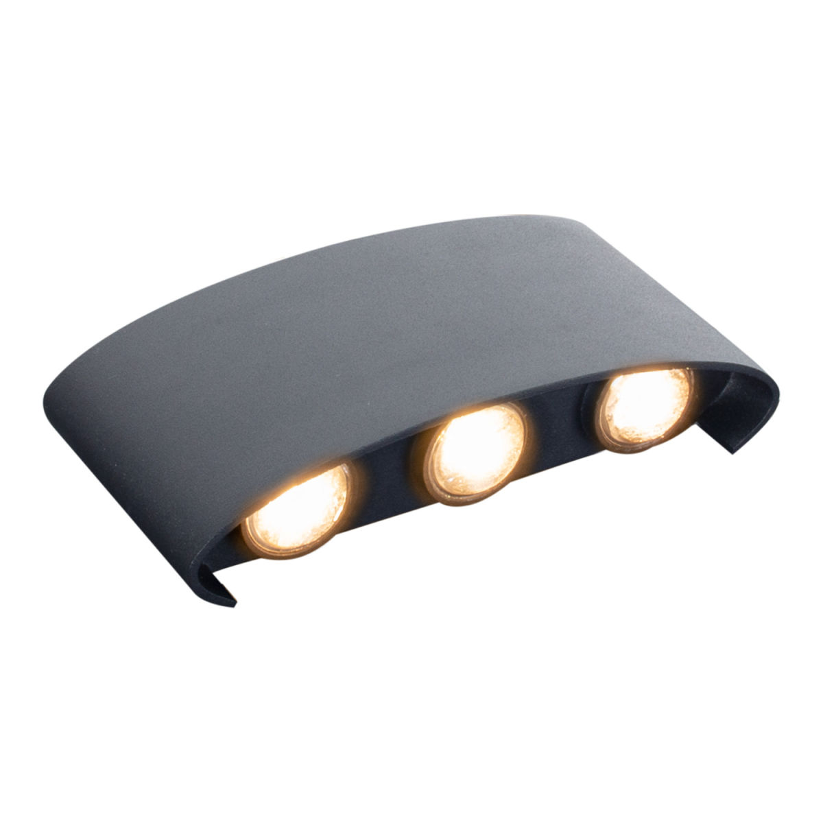 NÄVE Leuchten LED Außenwandleuchte AURON 14x4x8 cm (LxBxH); anthrazit