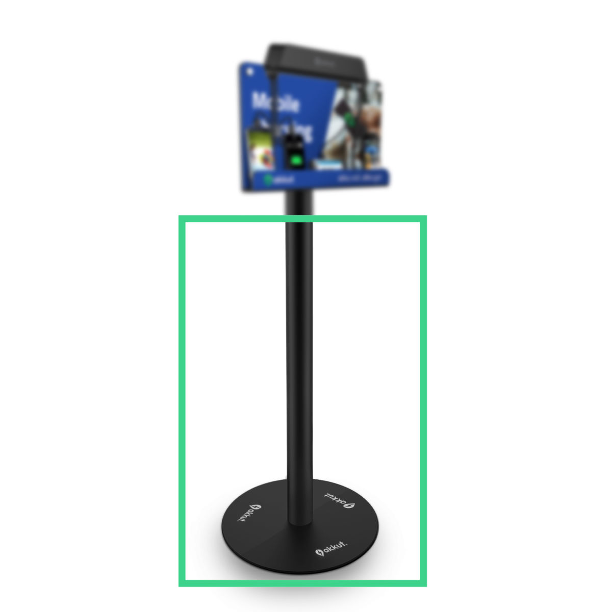 akkut Standfuß für BASIC 44x48x131 cm (LxBxH); schwarz