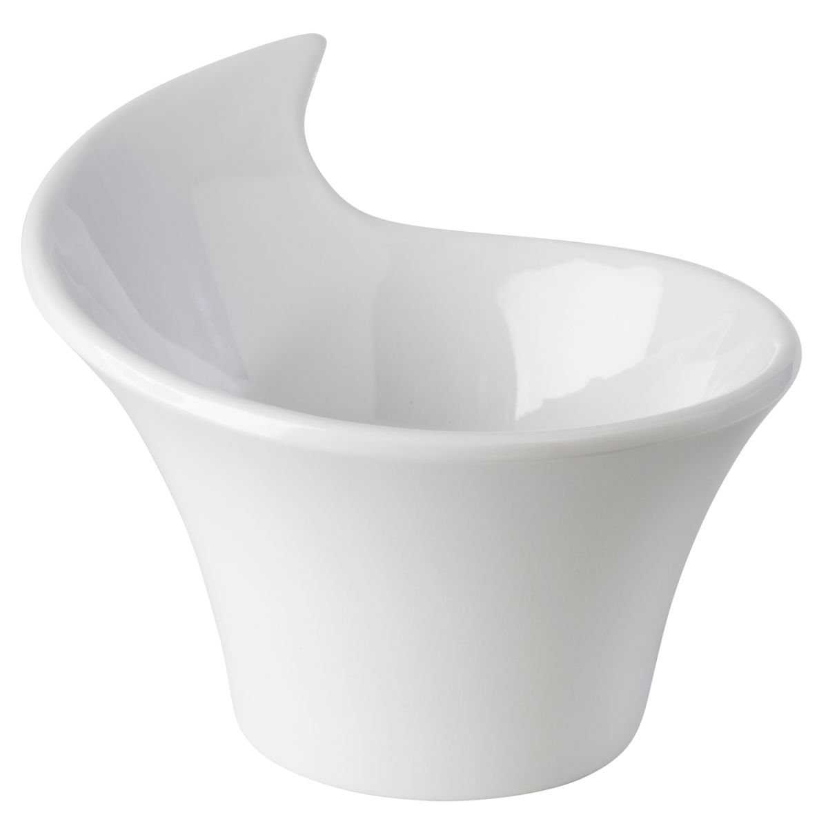 APS Schale MINI, Melamin, Welle 70 ml, 8.5x7x6 cm (LxBxH); weiß; oval; 24 Stück / Pack