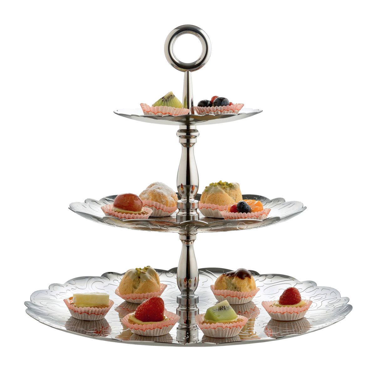 Alessi Dressed Etagère; 35x31 cm (ØxH); silber