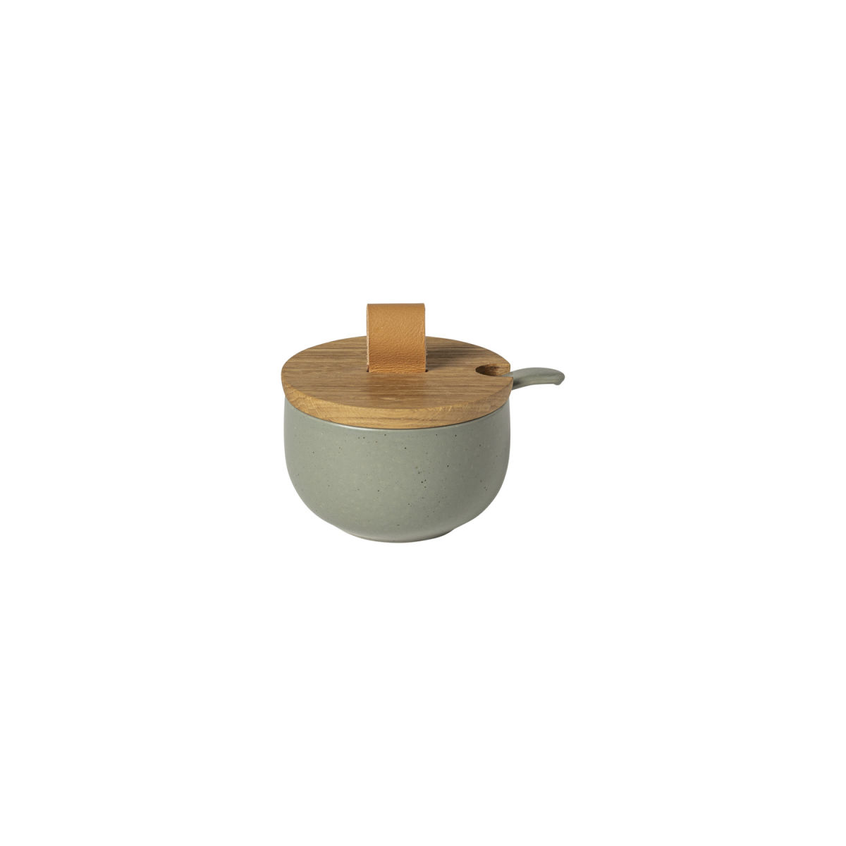 Costa Nova Zuckergefäß mit Holzdeckel Pacifica 150 ml, 150x9.2x5.7 cm (LxØxH); grün; 4 Stück / Pack