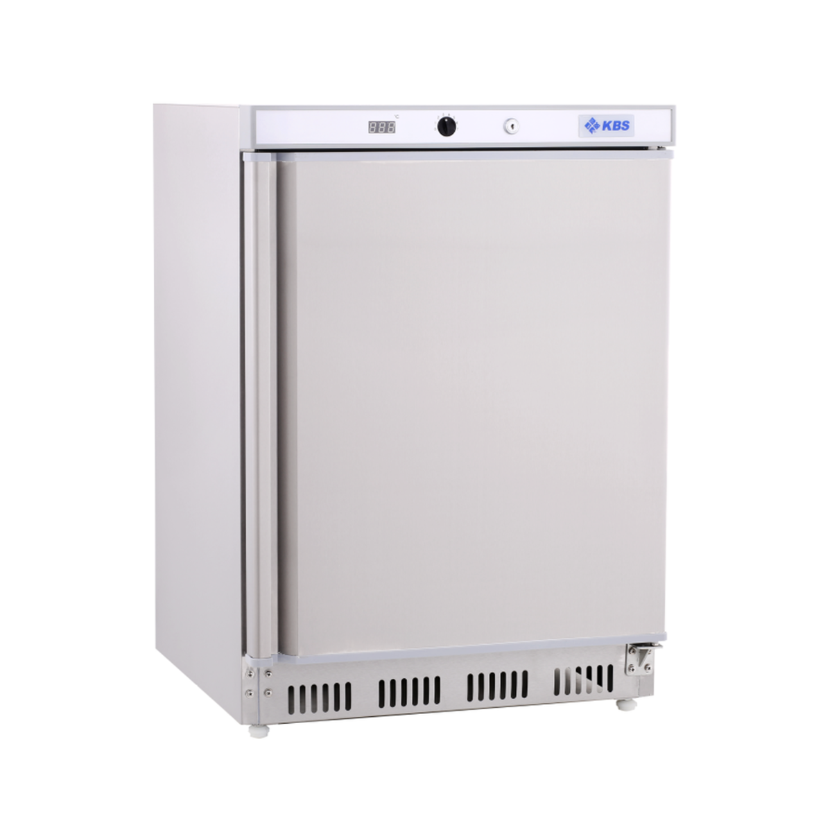 KBS Umluft Gewerbekühlschrank KBS 202 U CHR 129 l, 63 l, 60x85x60 cm (BxHxT); edelstahl