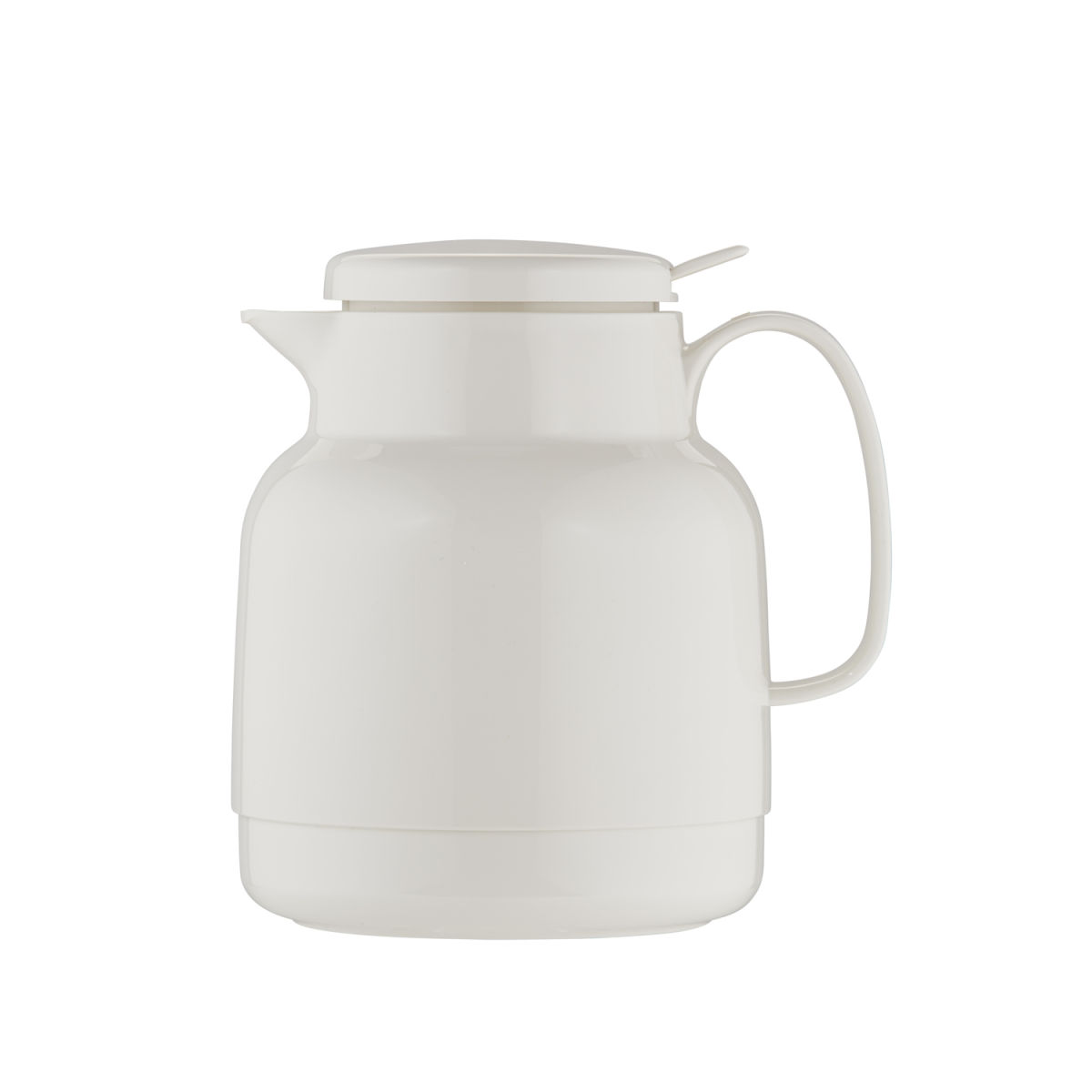 helios Isolierkanne Mondo Push 1 l, 19.4 cm (H); weiß; rund
