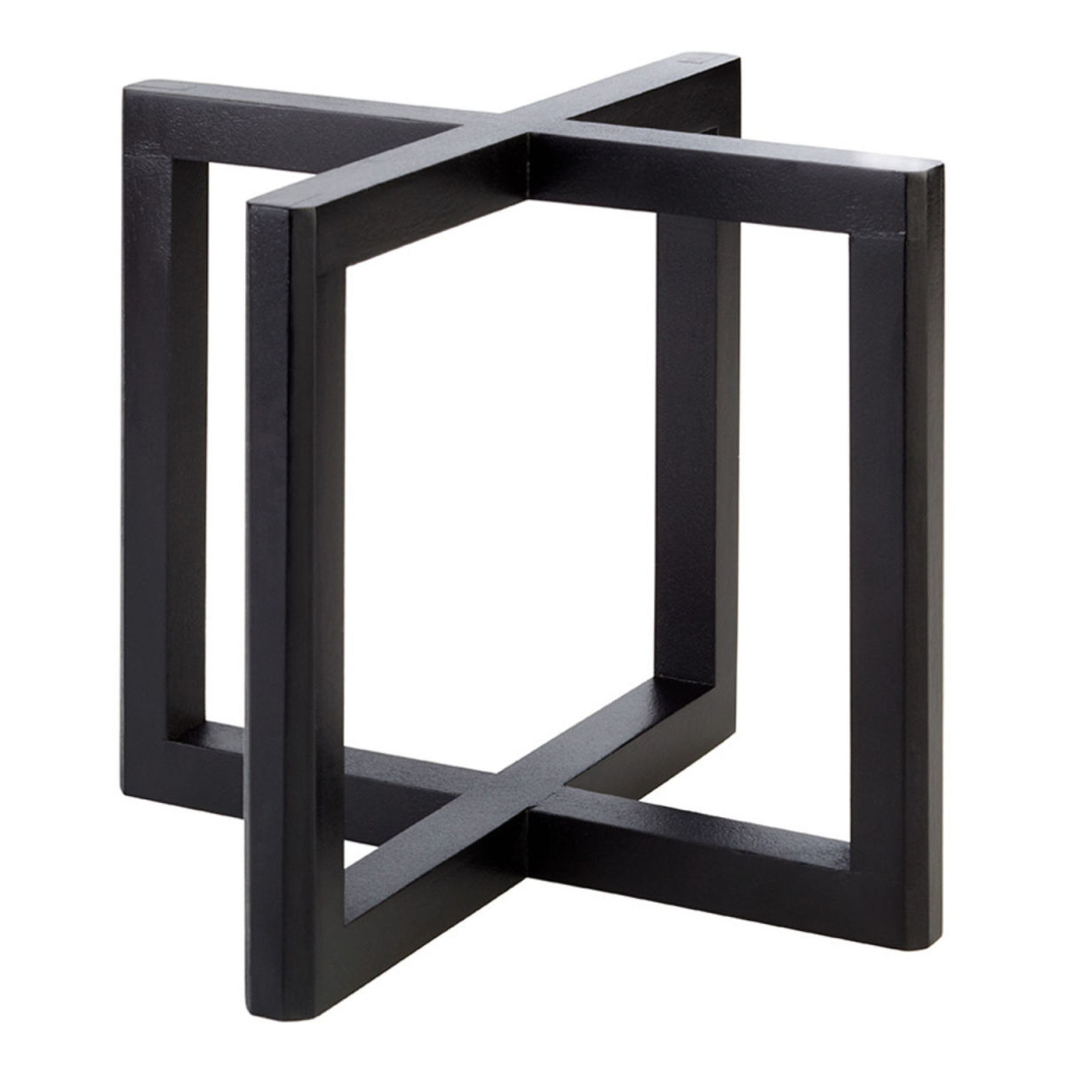 APS Buffetständer WOOD, Akazienholz 20x20x17.5 cm (LxBxH); schwarz; quadratisch