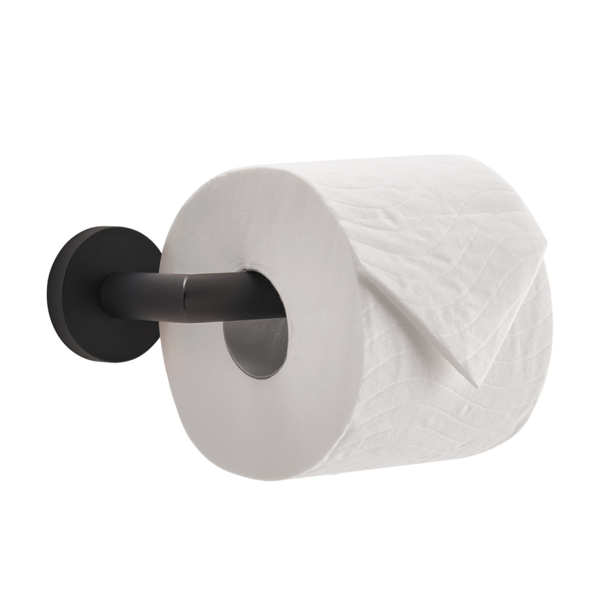 CORBY Corby Harrogate Toilettenrollenhalter aus poliertem Stahl; 6.5x16.5x5.5 cm (LxBxH); schwarz