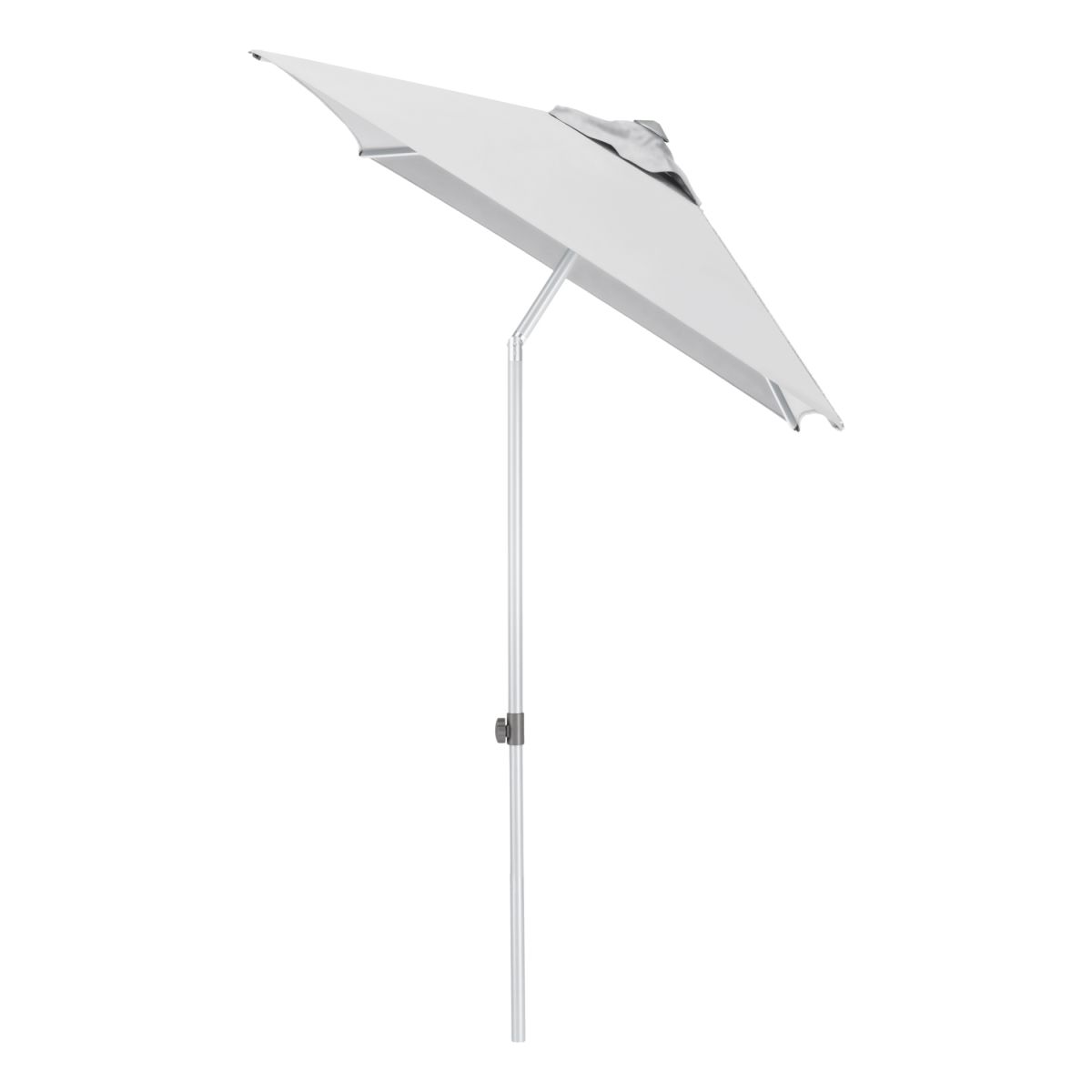 KETTLER Schirm UPF 50+ EASY PUSH, mit PU-Beschichtung 150x210x250 cm (LxBxH); hellgrau; Gestell silber; rechteckig