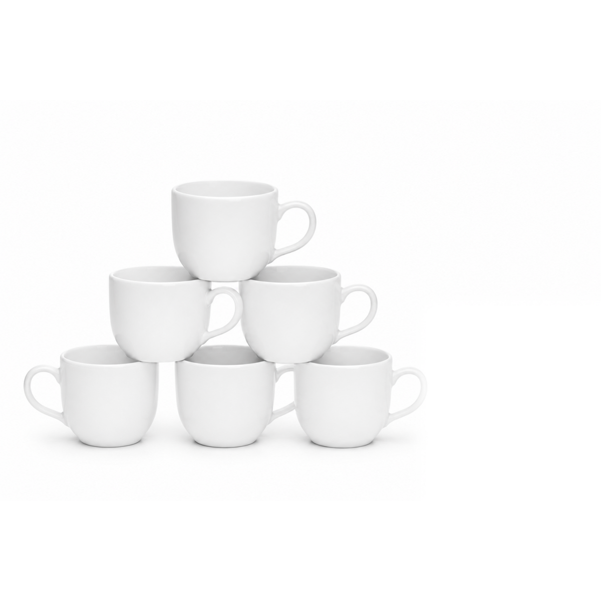 van Well Espresso-Obertasse 100 ml New York; 100 ml, 6x5 cm (ØxH); weiß; rund; 6 Stück / Pack