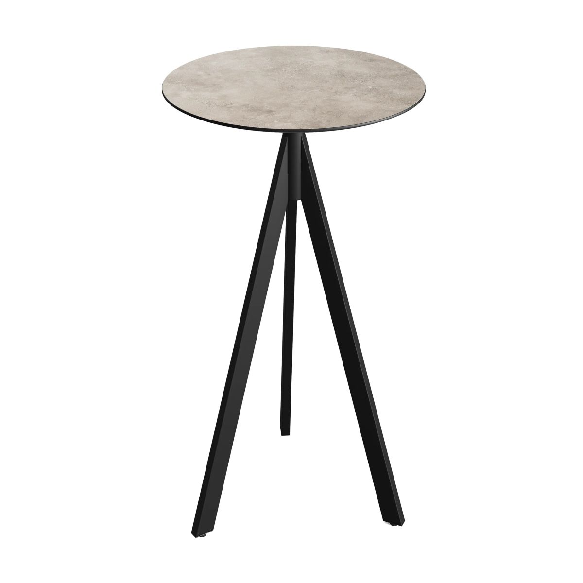 Feros Infinity Tripod Stehtisch frame + HPL Ø70 cm 110x70 cm (HxØ); schwarz/sand; rund