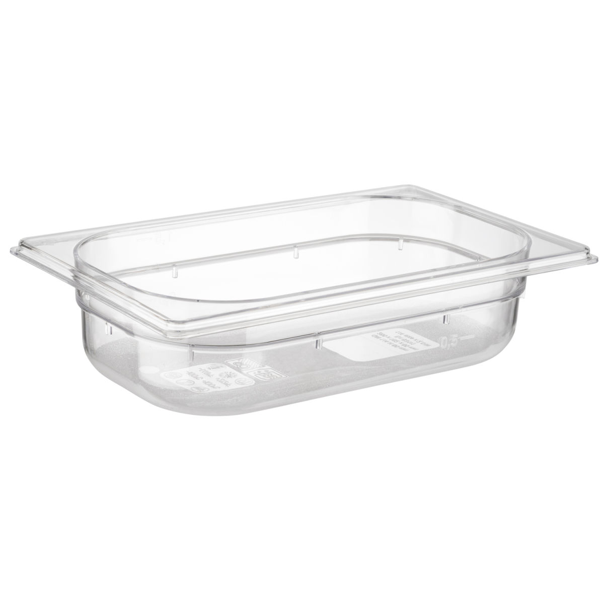 APS GN 1/4 Behälter, Polycarbonat GN 1/4, 1.7 l, 26.4x16.2x6.5 cm (LxBxT); transparent