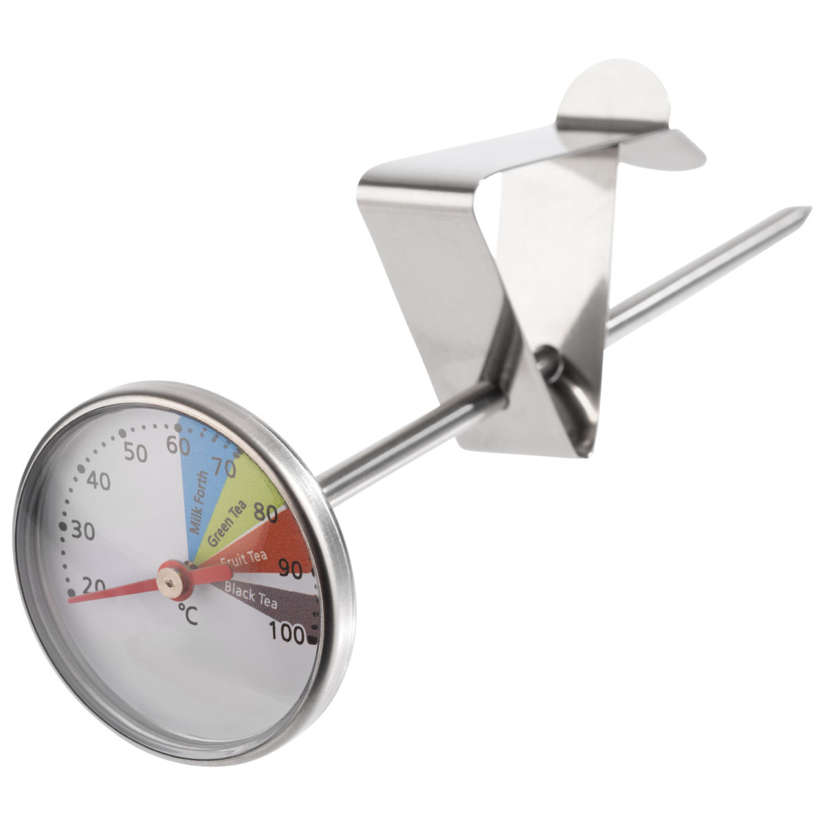 APS Thermometer für Milchkannen, höhenverstellbarer Clip 4x4x13.5 cm (LxBxH); mehrfarbig