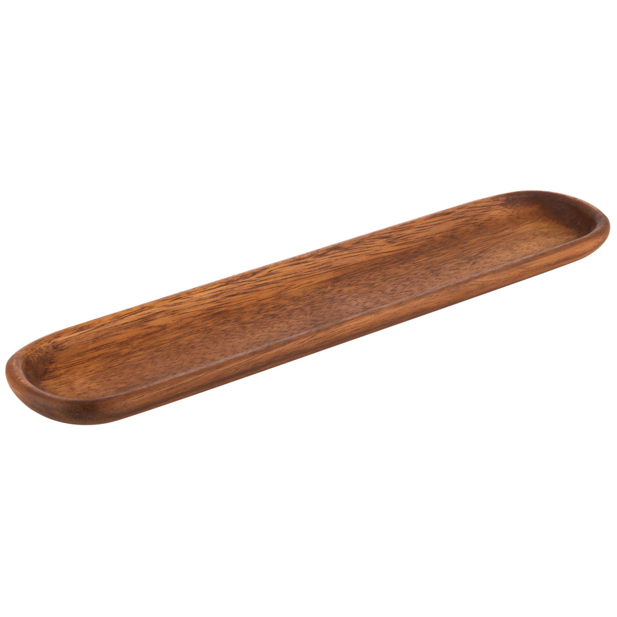 APS Servierbrett, Akazienholz geölt, oval; 100 ml, 37x8x2 cm (LxBxH); braun