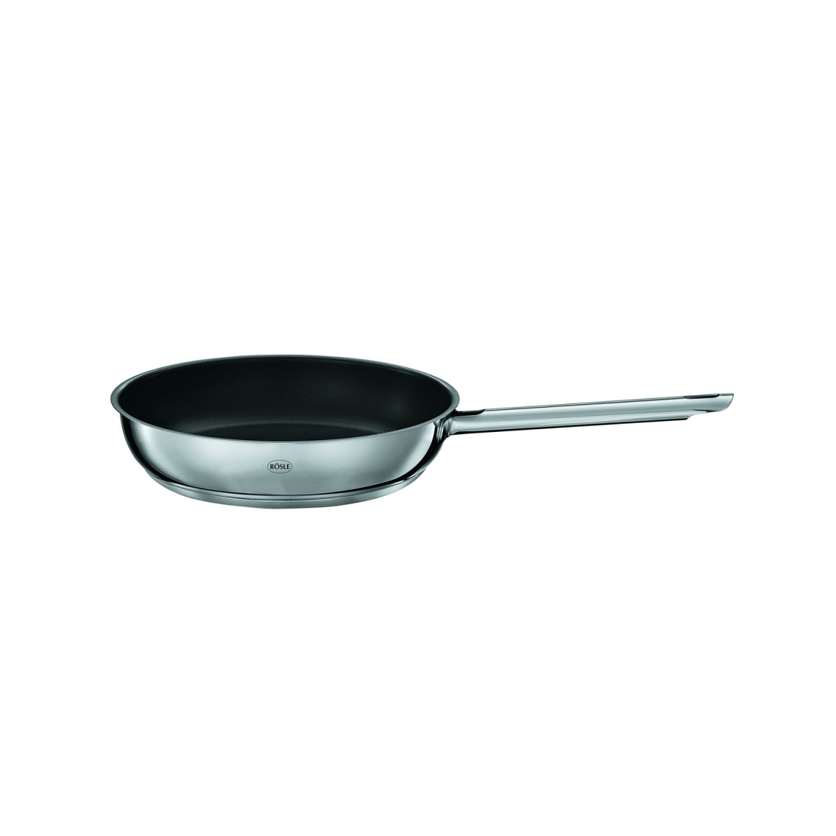 RÖSLE Bratpfanne ELEGANCE 0.002 l, 44x25.5x8 cm (LxBxH); silber/schwarz; rund