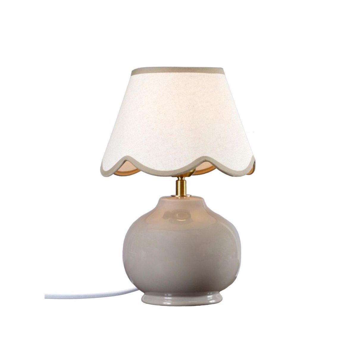 Lampada da tavolo Nell PR Home; 34x23x34 cm (LxLxH); marrone