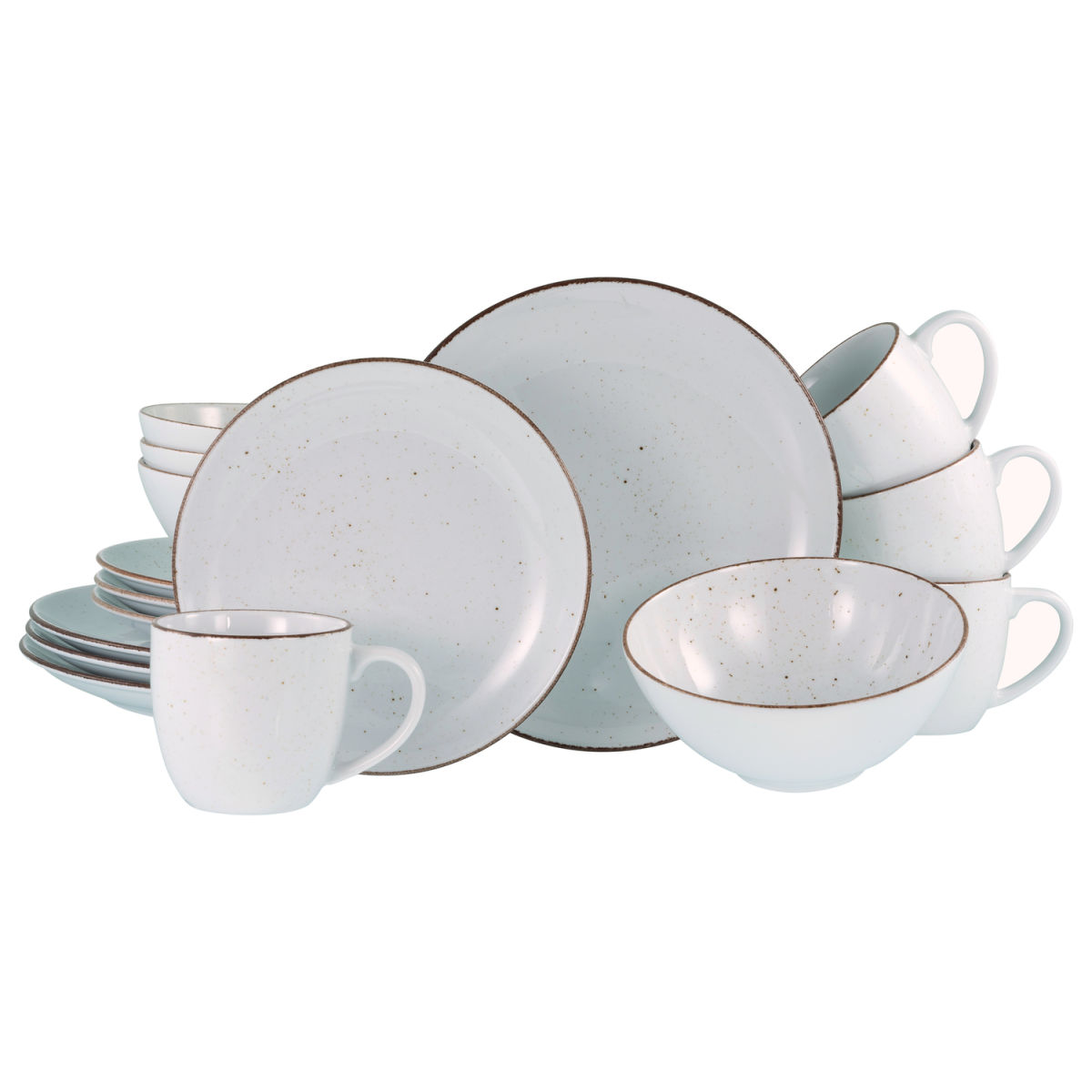 CreaTable Vintage Nature Weiss - Kombiservice 16-tlg weiß