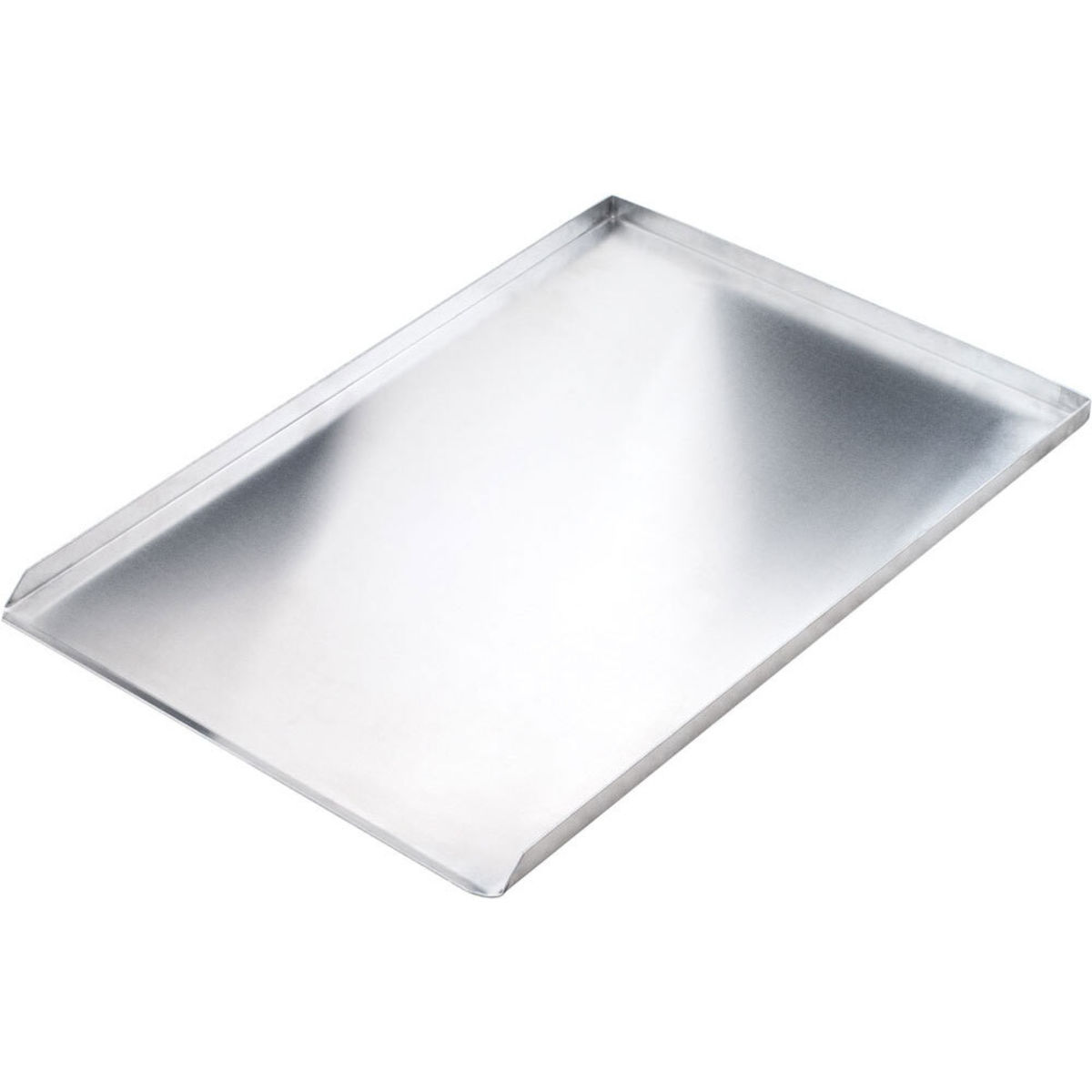 Stalgast 3-Rand-Backblech aus Aluminium, Bäckernorm, Stärke 1,5 mm 60x40 cm (BxT); silber
