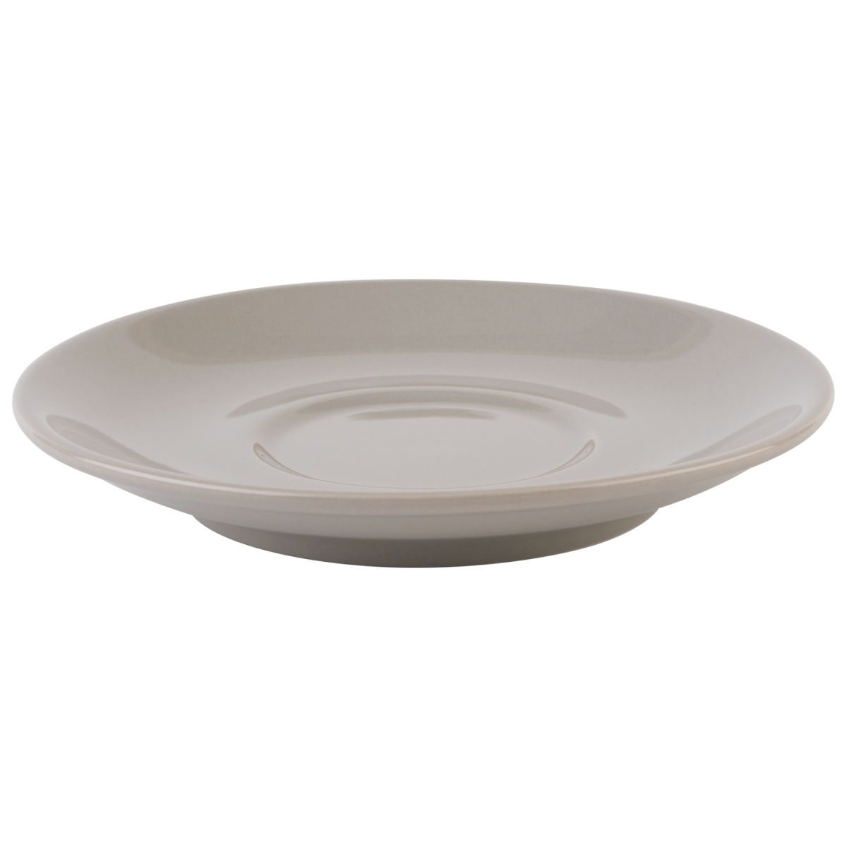APS Cappuccinountertasse SNUG, Porzellan 15.5x15.5x15.5x2.5 cm (LxBxØxH); taupe; 6 Stück / Pack