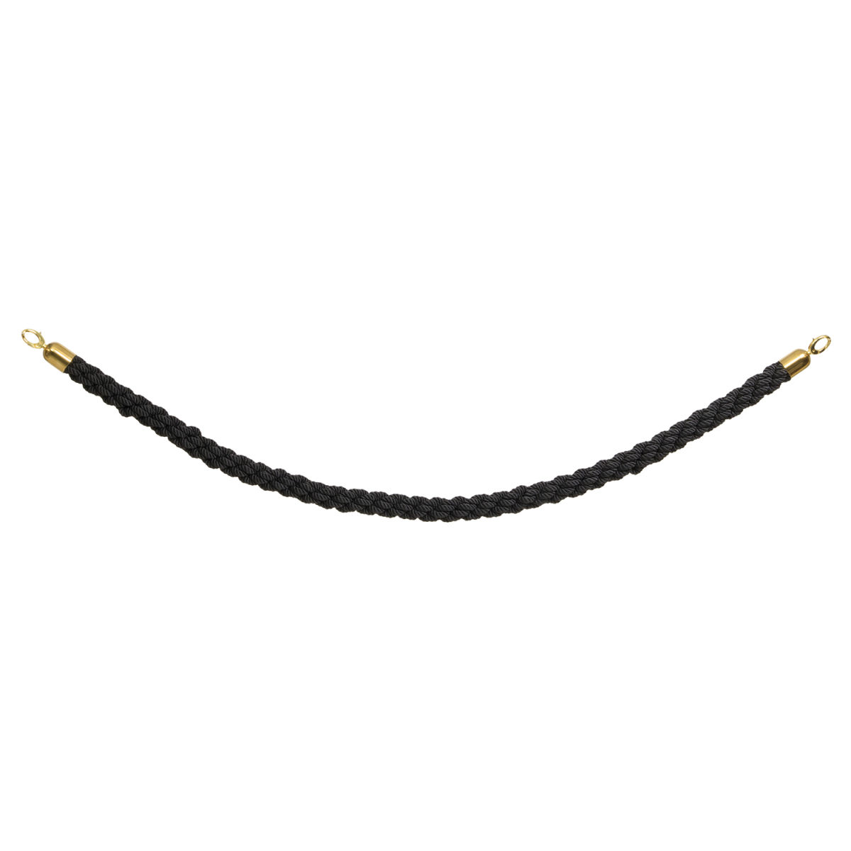 Cordone intrecciato per asta per transenne Classic Securit; 4x0.88x150x0.88 cm (LxLxHxP); nero