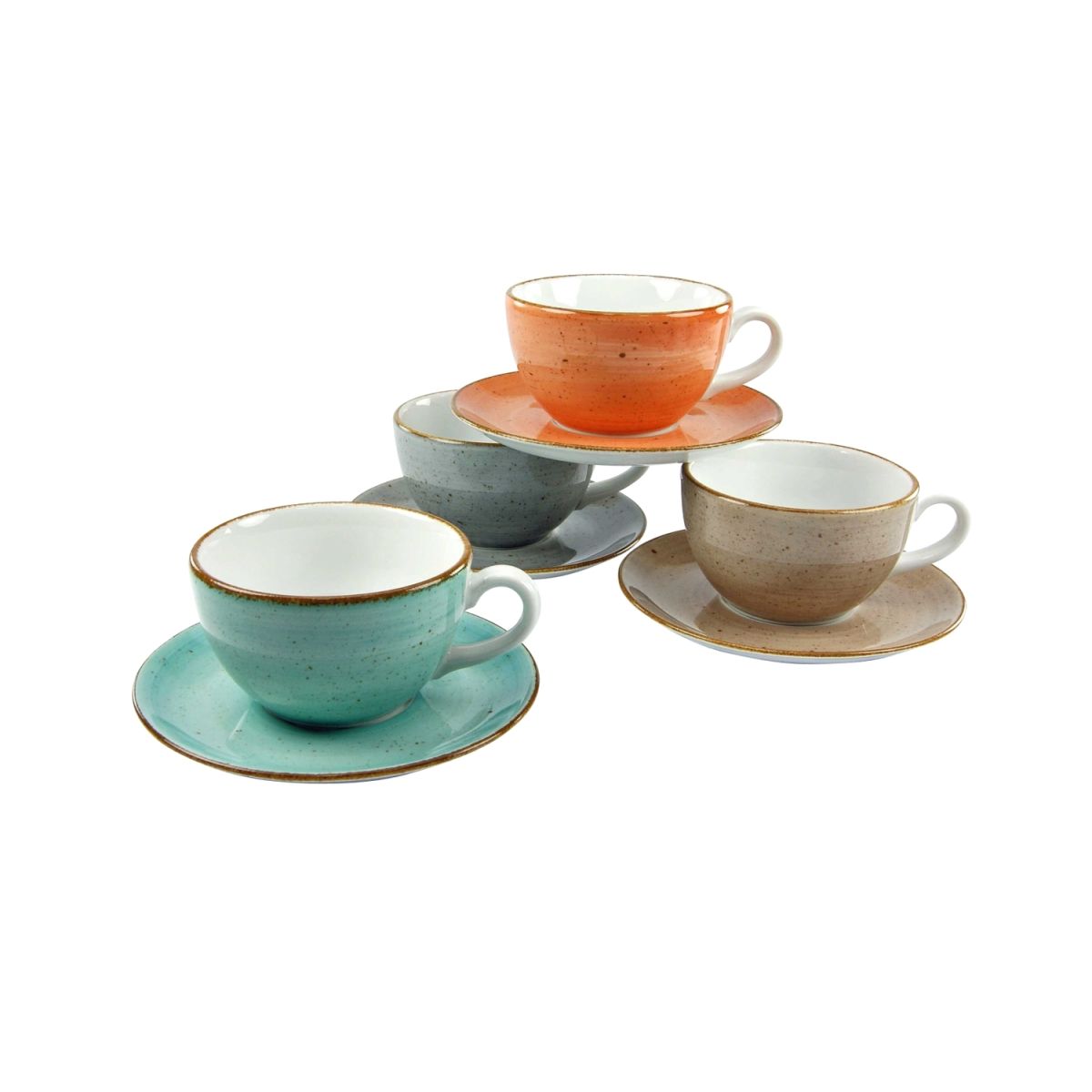 CreaTable Vintage Nature - Kaffeetassen-Set 8-tlg mehrfarbig