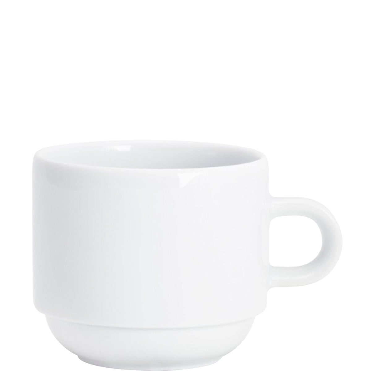 Kahla Kaffee-Obertasse System Plus stapelbar 240 ml, 7.9x7 cm (ØxH); weiß; rund; 6 Stück / Pack
