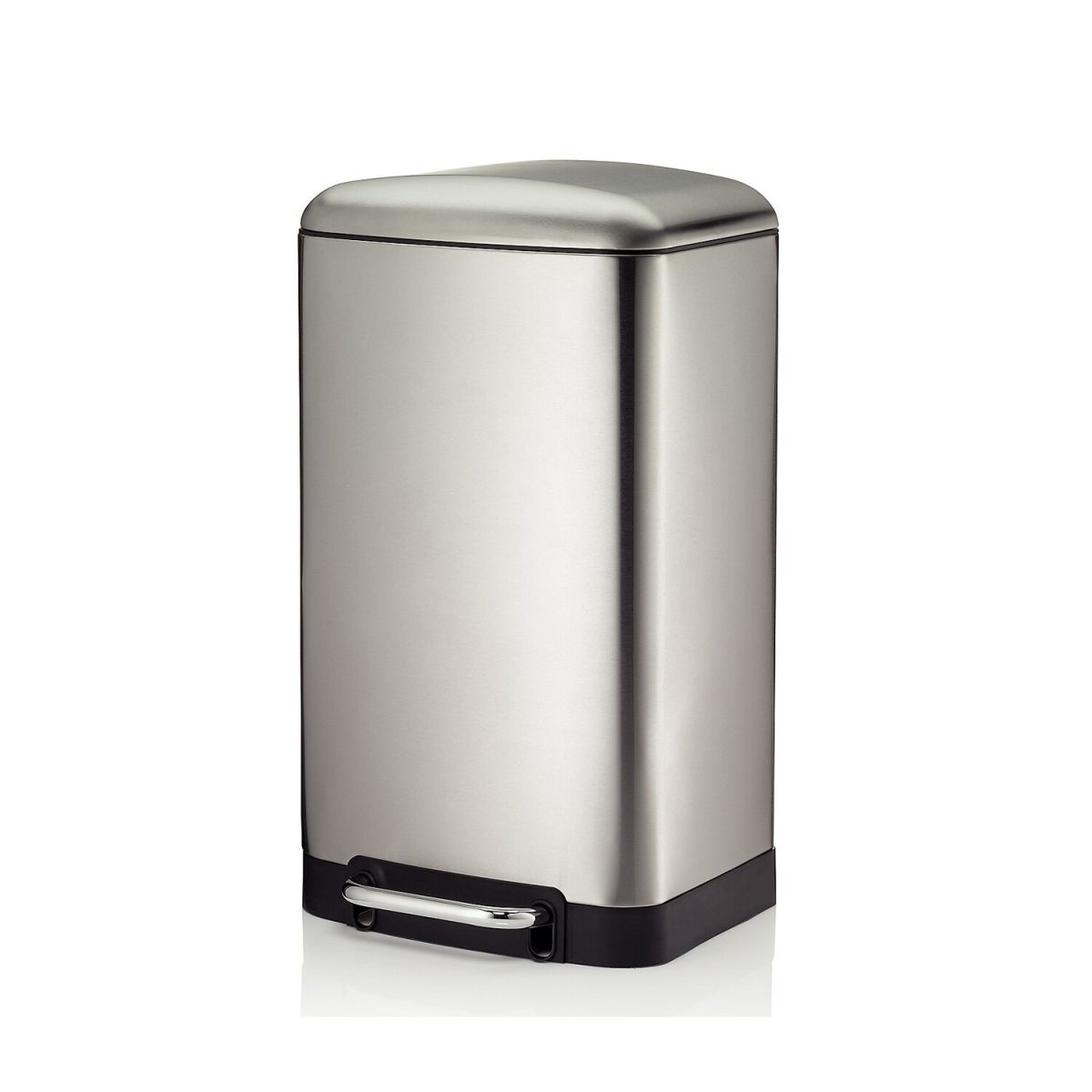 Cestino a pedale Davino in acciaio inox argento opaco Silente Close kela; 30000 ml, 34x30.5x61 cm (LxLxH); argento