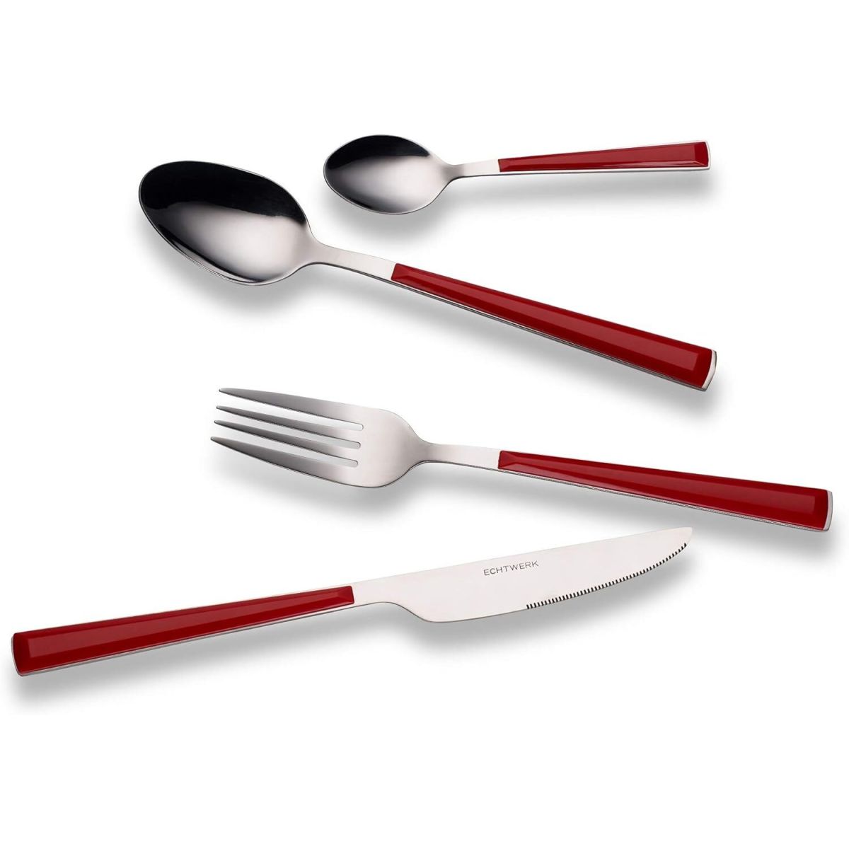 ECHTWERK BASIC Besteck Set 24-tlg rot