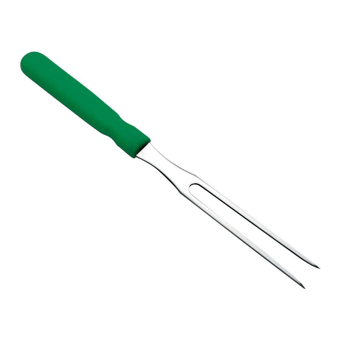 Forchetta per salumi Schneider; 24.5x1.6 cm (LxL); verde