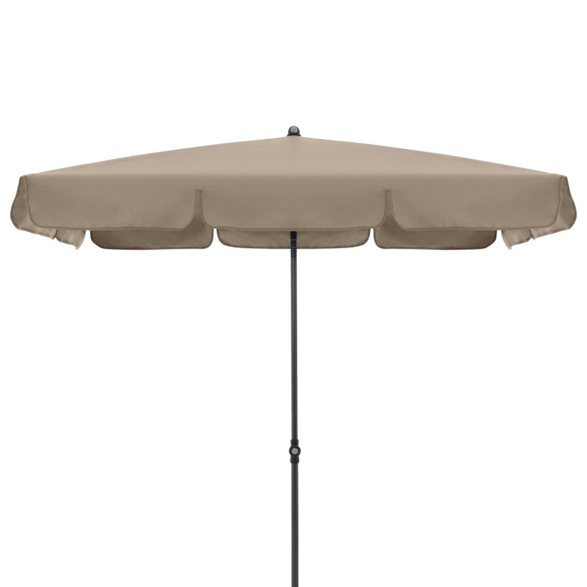 Doppler Gastro Sonnenschirm Waterproof Eckig; 185x120x248 cm (LxBxH); greige