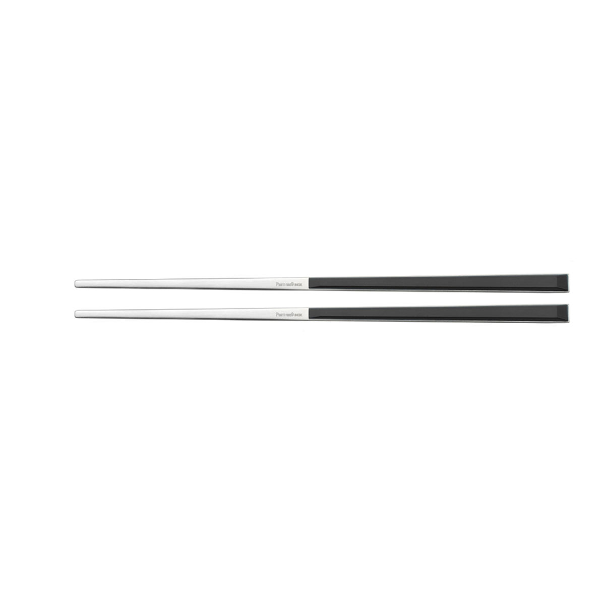 Pintinox Essstäbchen SUSHI PRO Satin ABS Griff Weiss 22 cm (L); schwarz; 12 Stück / Pack