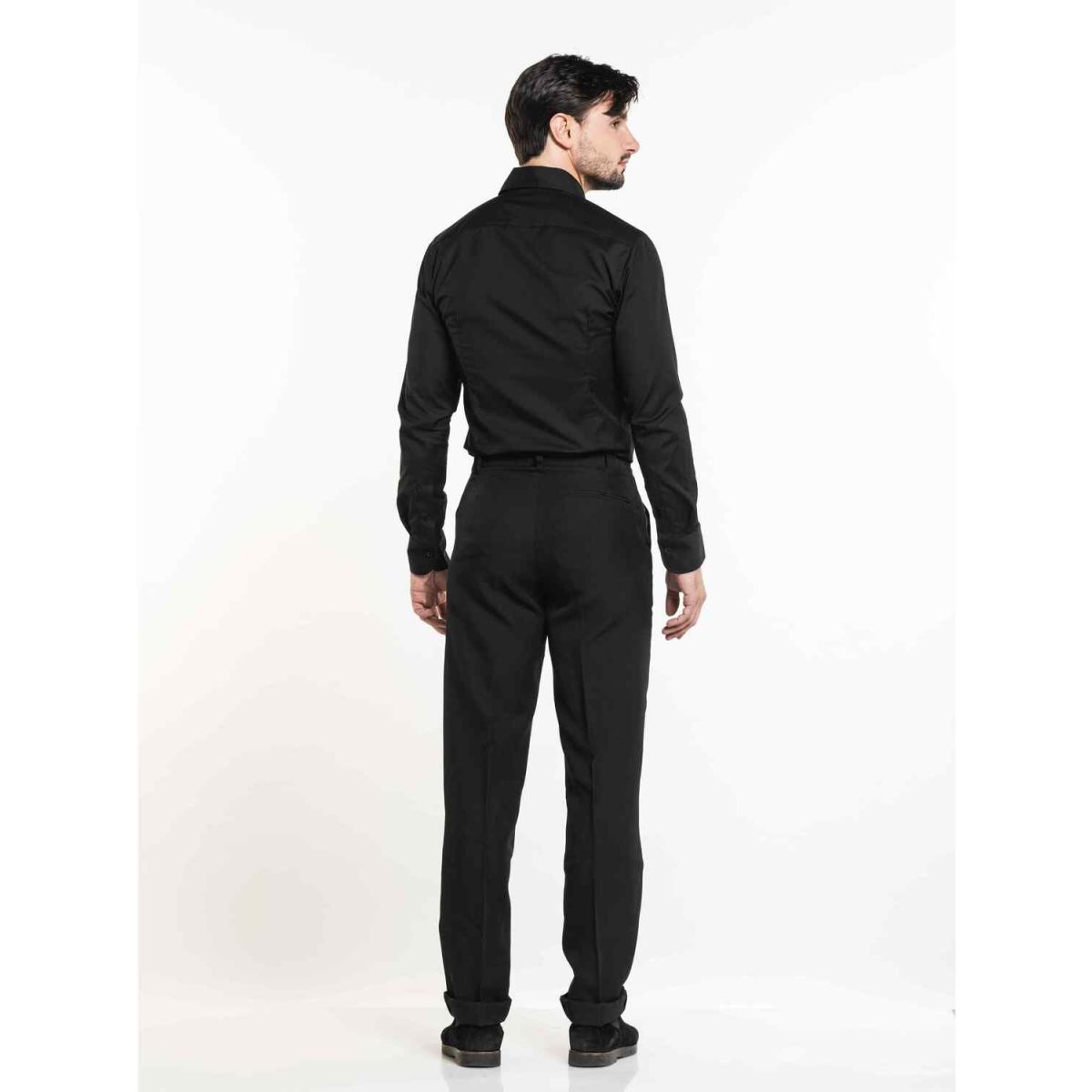 Chaud Devant Hemd Men Black Stretch Kleidergröße XS; schwarz