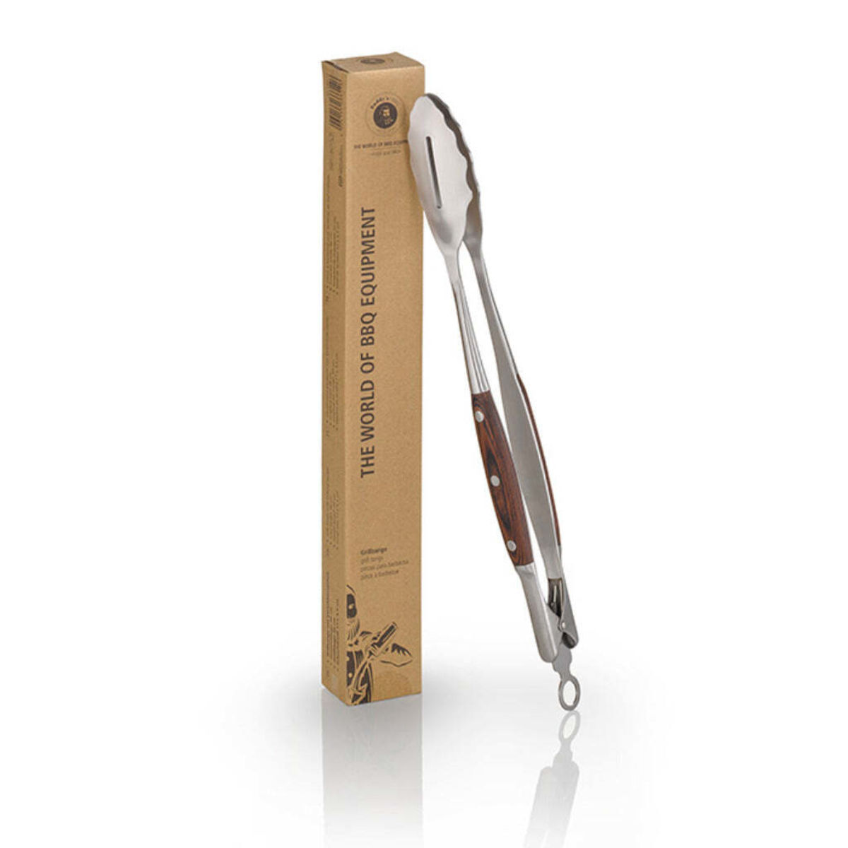 Buddy’s Bar Grillzange, Edelstahl/Holz; 5.5 cm (L); silber/braun