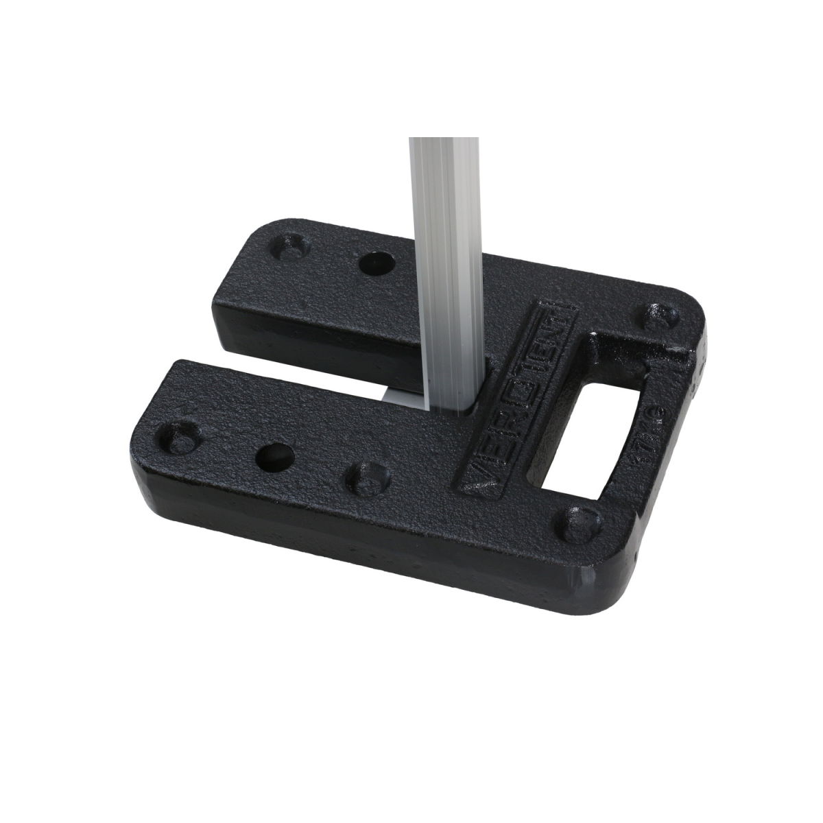 VeroTENT Beschwerungsplatte 17kg 30x23x4 cm (LxBxH); schwarz