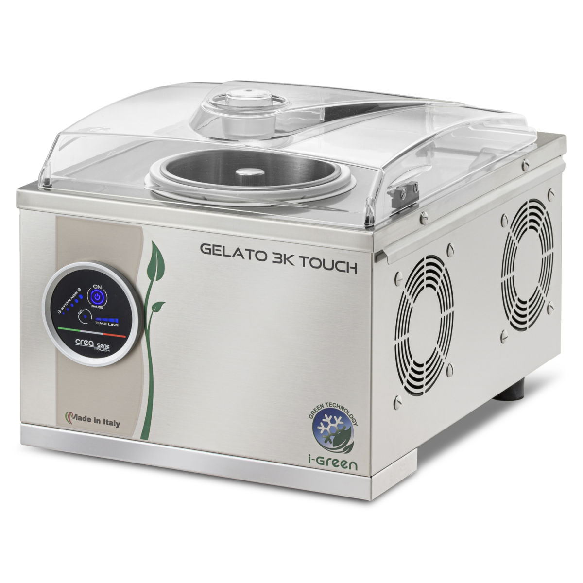 Neumärker Eismaschine Gelato 3K Touch 1700 ml, 34x25x43 cm (BxHxT); silber
