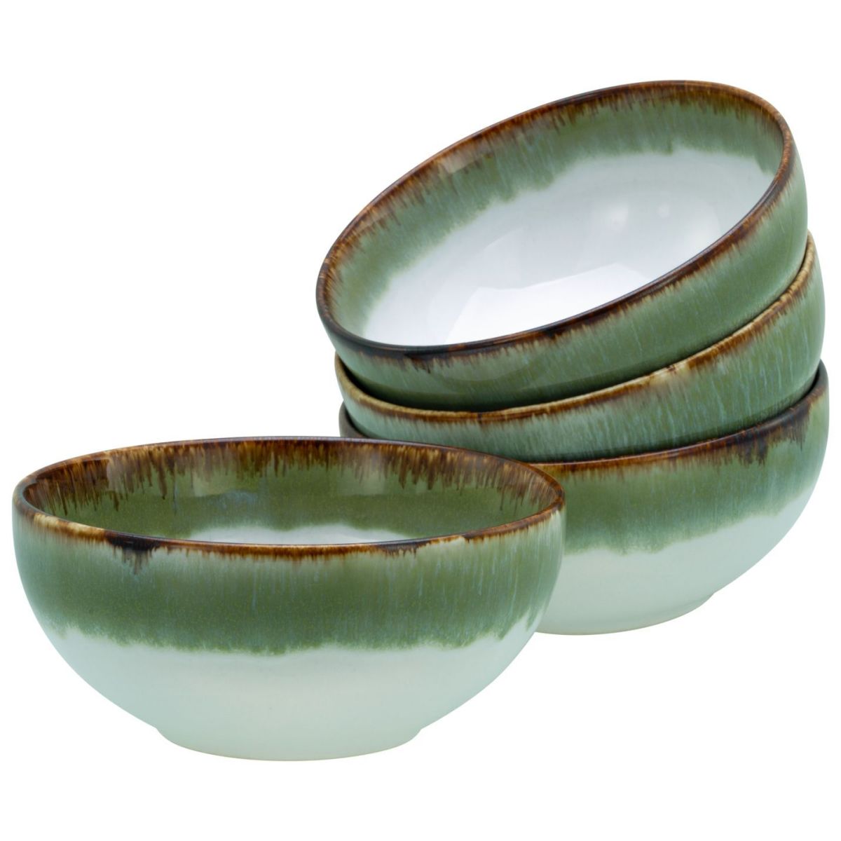 CreaTable Cascade - Buddha Bowl 4-tlg 900 ml, 17.5x8.5 cm (ØxH); grün; rund; 4 Stück / Pack