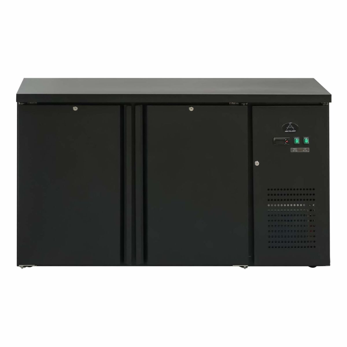 A&S Polarny Flaschenkühltisch 280 Liter, Schwarz; 280000 ml, 233000 ml, 146.5x84x52 cm (BxHxT); schwarz