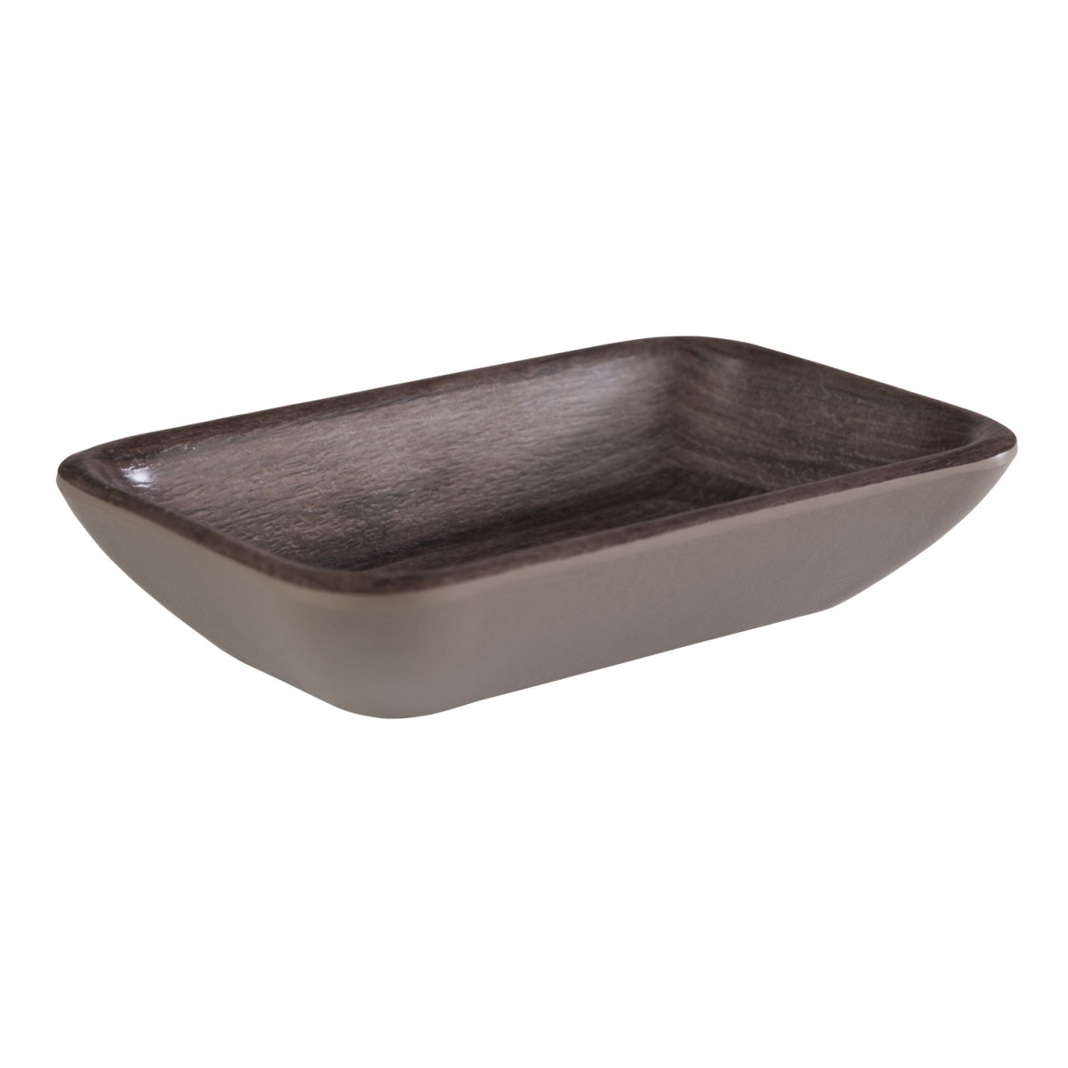 APS Schale OAK, Melamin 100 ml, 11.5x7x2.5 cm (LxBxH); braun; rechteckig; 20 Stück / Pack