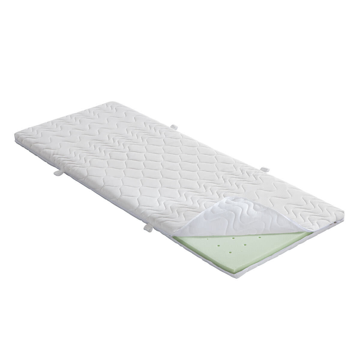 FBF bed&more Matratzen-Topper Peak Air (Kaltschaum) 180x200x6 cm (BxLxH); weiß; H2-medium