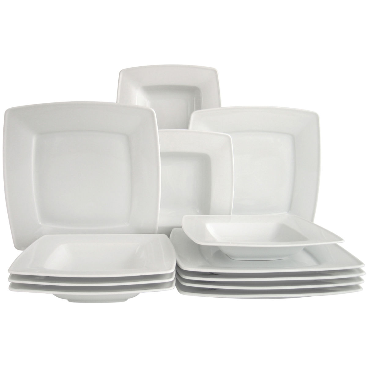 CreaTable Victoria WEISS - Tafelservice 12-tlg; weiß; 12 Stück / Set