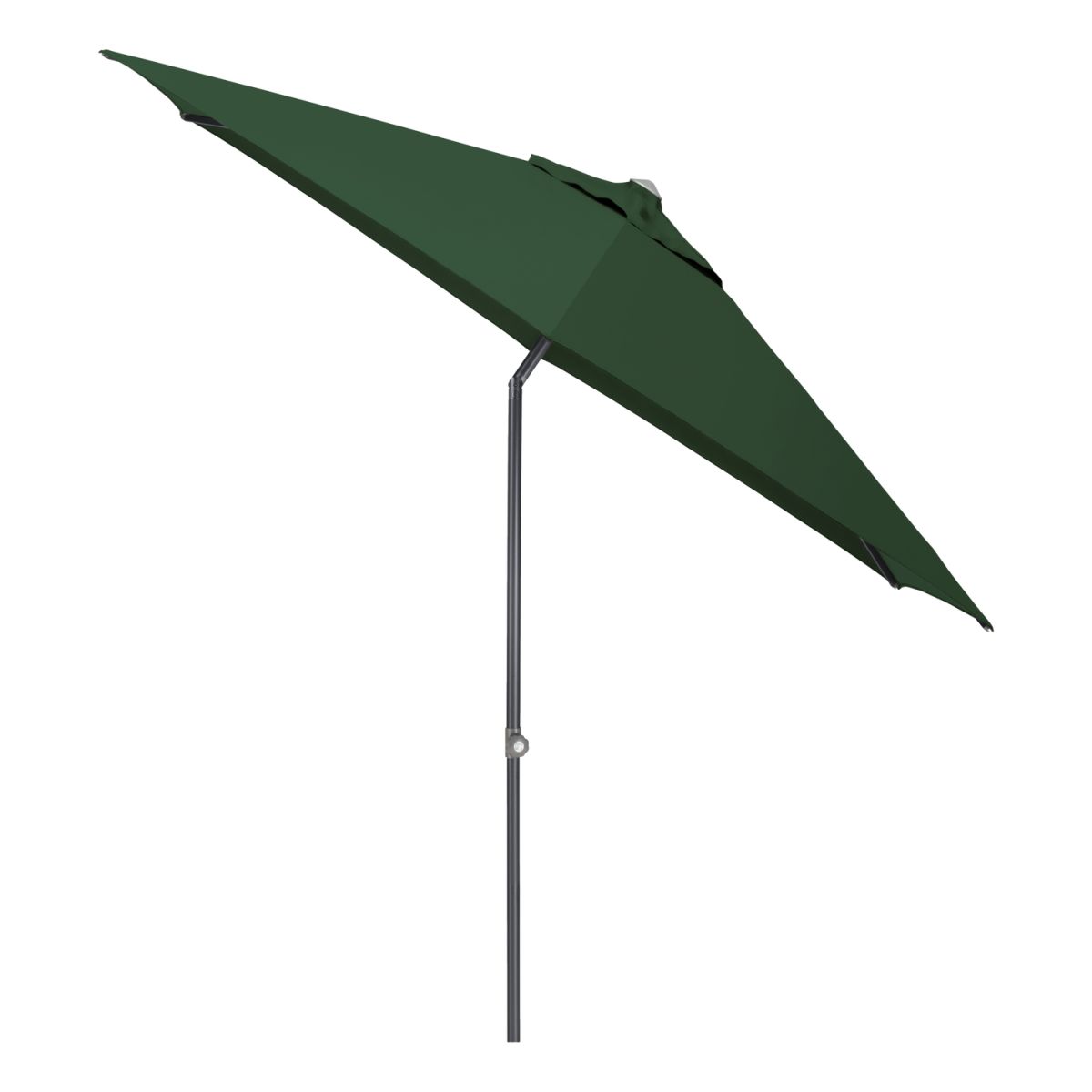 KETTLER Schirm UPF 50+ EASY PUSH, mit PU-Beschichtung 230x230x230x250 cm (LxBxØxH); grün; Gestell anthrazit; rund