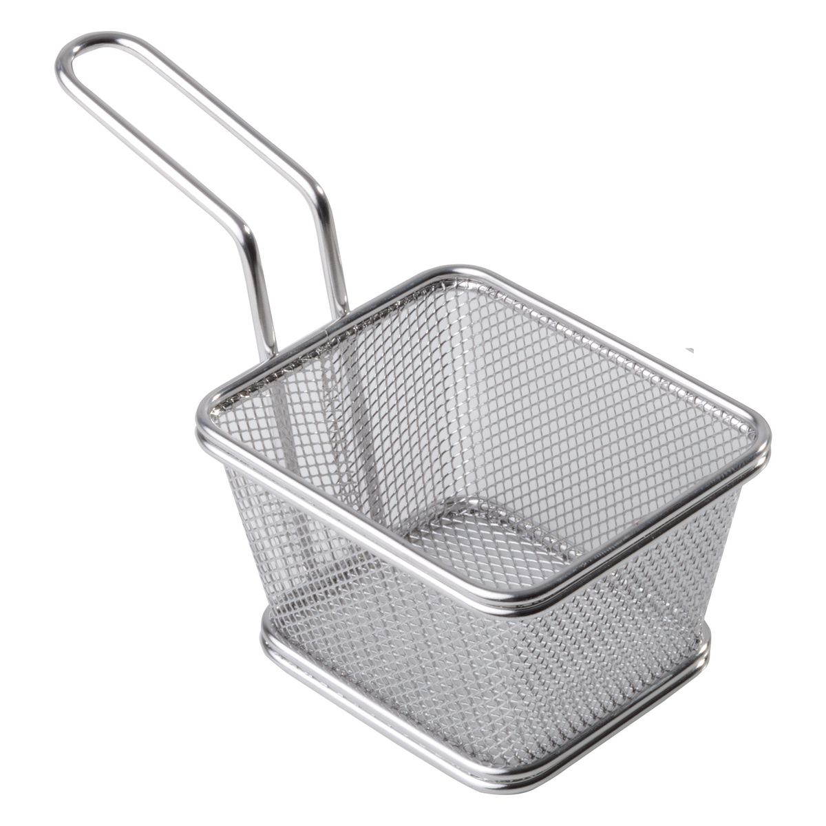 APS Servier-Frittierkorb SNACKHOLDER, Edelstahl, eckig 10x8.5x6.5 cm (LxBxH); silber; rechteckig